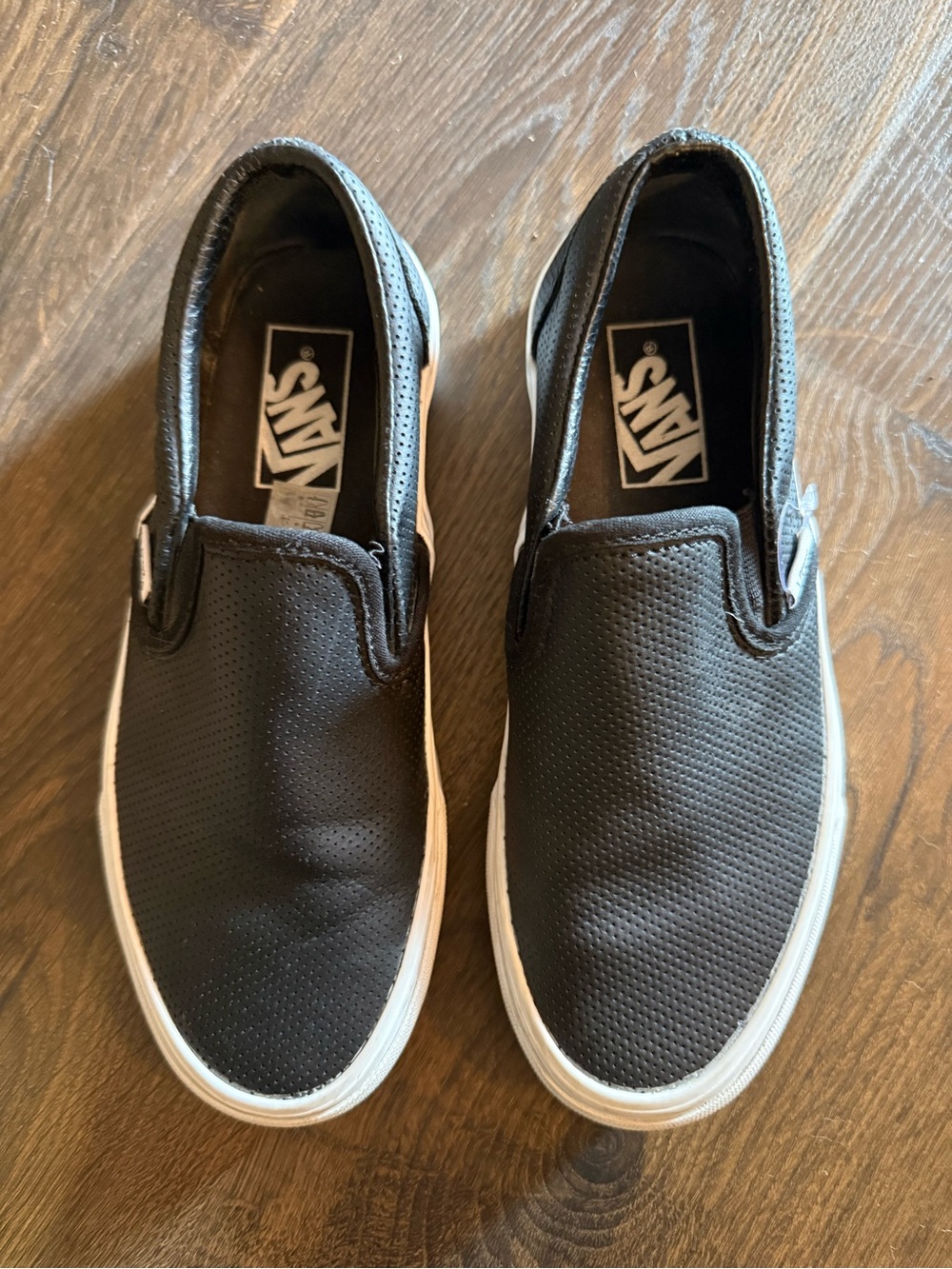 Vans Black Slip-On Perforated Sneakers